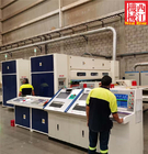 Sistema avanzado de fabricación de cartón ondulado de 5 capas para el procesamiento de papel kraft de 1200-3000 mm