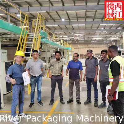 Fully Auto In-line 2Ply Single Face Cardboard Complete Corrugator and Laminator