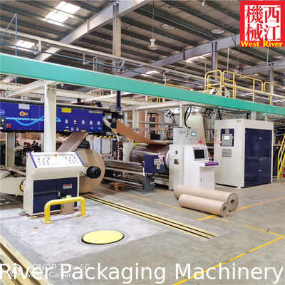 Fully Auto In-line 2Ply Single Face Cardboard Complete Corrugator and Laminator