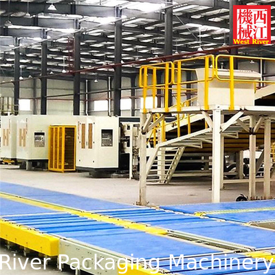 Fully Automatic 5Ply Complete Corrugators Preprint Corrugated Cardboard Production Line