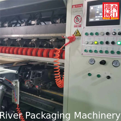 Fully Automatic 7 ply Corrugated cardboard production line-Slitter scorer