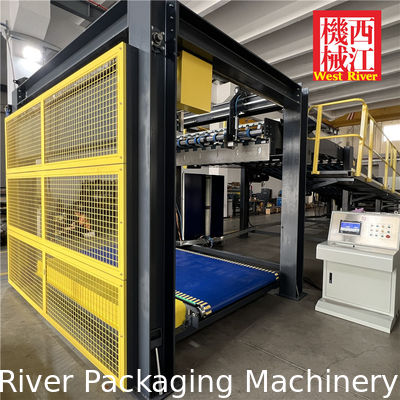 Máquina de cartón corrugado Smart 5.0 2+3+5 capas con preimpresión para envases de agua C'EST BON