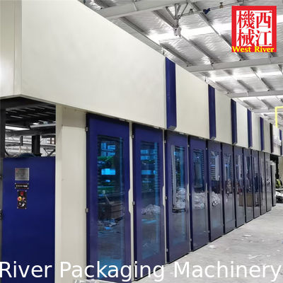 Máquina de cartón corrugado Smart 5.0 2+3+5 capas con preimpresión para envases de agua C'EST BON