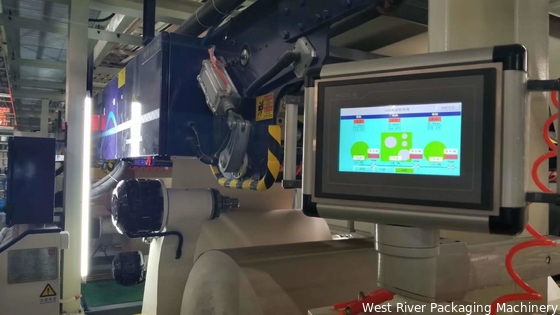 Línea de producción automática de cartón corrugado 5Ply para la fabricación de cartón