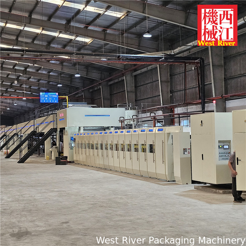 Exported to Europe 5ply Fully Automatic Corrugated Production Line Carton Making Machine