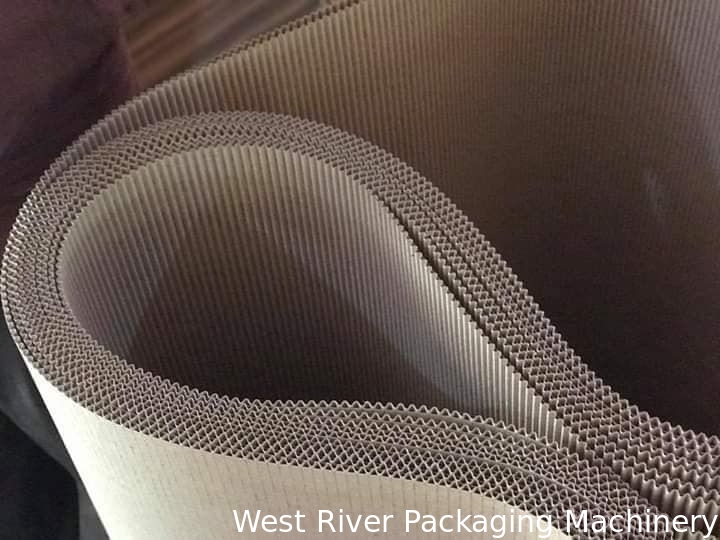 Línea de producción de cara única corrugada 2Ply con materias primas de papel artesanal