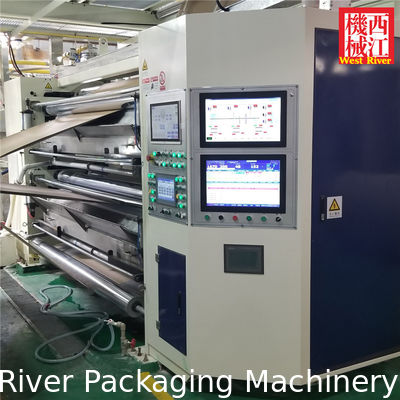 Máquina de encolado para línea de embalaje de cartón corrugado de 7 capas totalmente automática