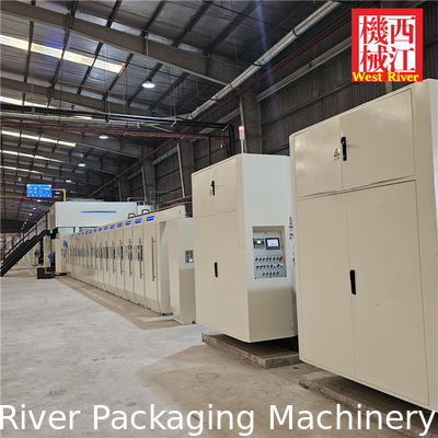 Control por computadora Dos asientos Cuchillo delgado Slitter Scorer Corte corrugado