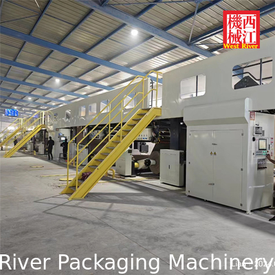 Línea de producción de cartón corrugado totalmente automática de la serie WJ350 Pleno control digital + servo ahorrando energía
